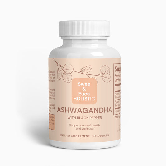 Swee + Euca HOLISTIC Ashwagandha Supplement with Black Pepper