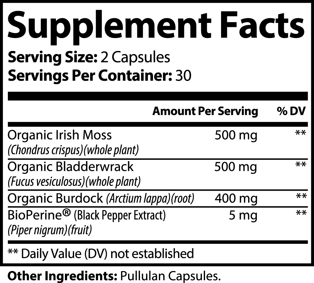 Swee + Euca HOLISTIC Sea Moss capsules