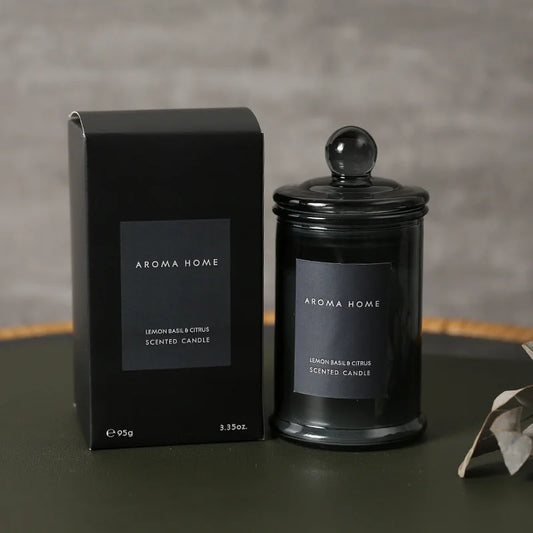 Swee + Euca HOLISTIC-Soy wax Candle in Vintage glass vessel made with Essential Oils for Aromatherapy
