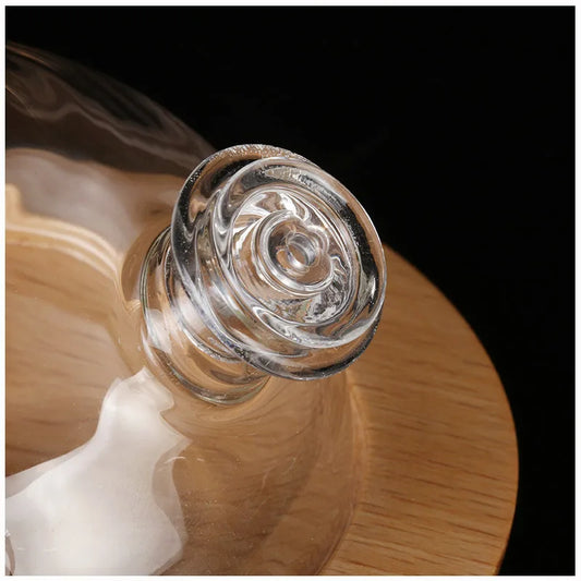 Swee + Euca HOLISTIC Wooden Glass Aromatherapy Pure Essential Oils Diffuser Waterless Aroma Diffuser Air Nebulizer Household Humidifier For Home